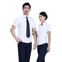 時尚淺粉色V領(lǐng)襯衫ZL017