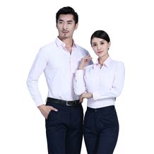 純棉時尚淺粉翻領(lǐng)精品襯衫ZL0019